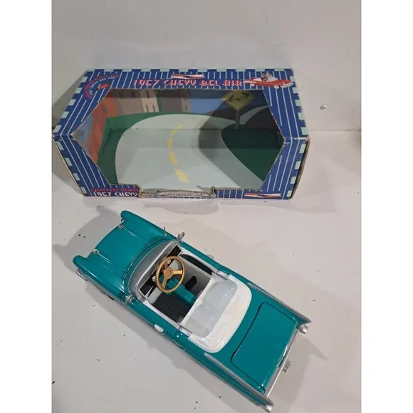 Gearbox  Diecast 1957 Chevrolet Bel Air Pedal Car Bank w/box - Picture 6 of 14